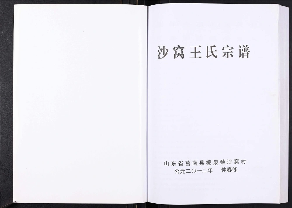 图片[1]-山东临沂莒南县沙窝王氏宗谱电子版PDF下载-中华家谱网
