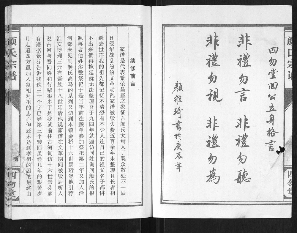 图片[3]-江苏盐城建湖县东鲁颜氏族谱（四勿堂）电子版PDF下载-中华家谱网