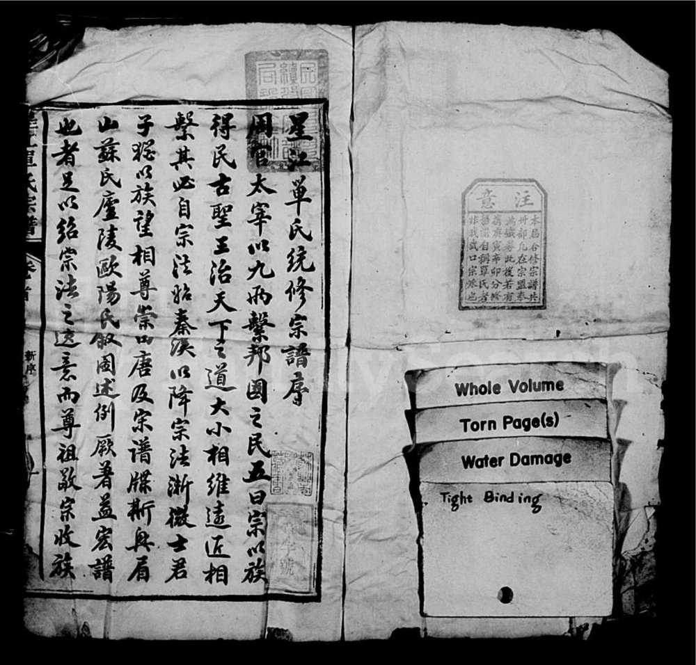 图片[1]-江西上饶婺源县星江单氏宗谱电子版PDF下载-中华家谱网