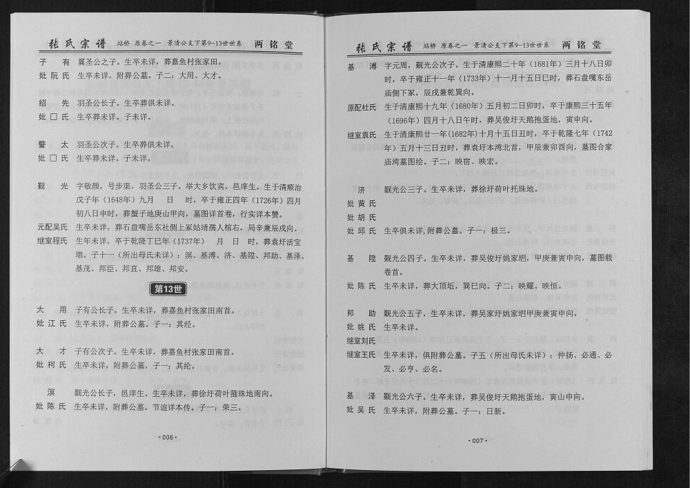 图片[7]-湖北武汉新洲区黄冈张户岭纳庵公张氏宗谱隆四公站桥支系（两铭堂）电子版PDF下载-中华家谱网