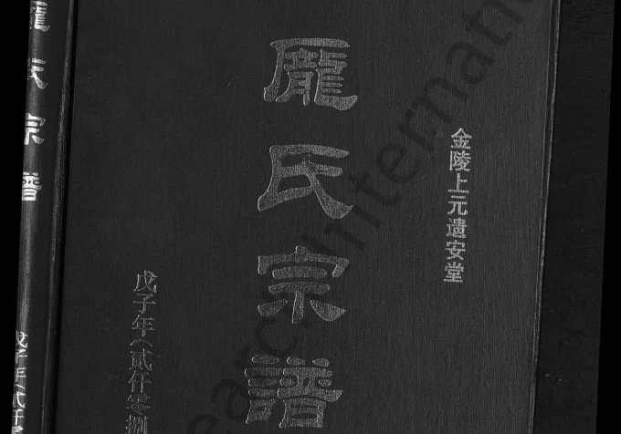 江苏南京庞氏宗谱(遗安堂)电子版PDF下载-中华家谱网