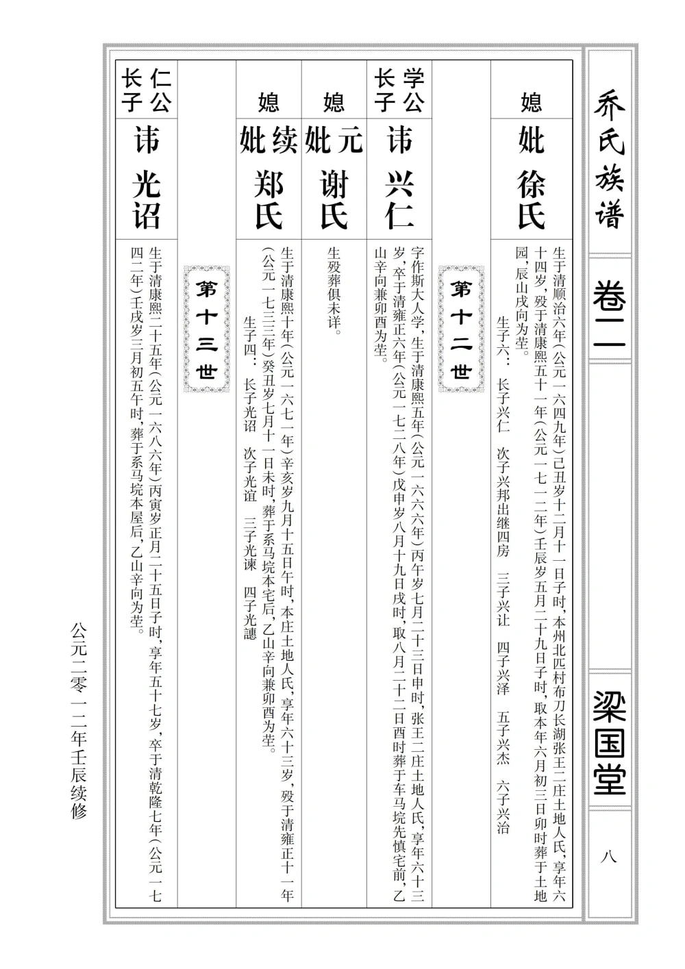 图片[8]-湖北仙桃乔氏族谱（梁国堂）电子版PDF下载-中华家谱网