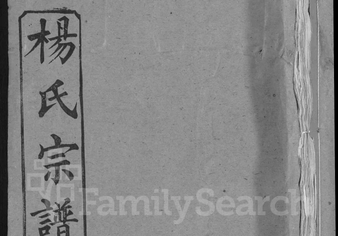 湖北黄冈杨氏宗谱(清白堂)-中华家谱网