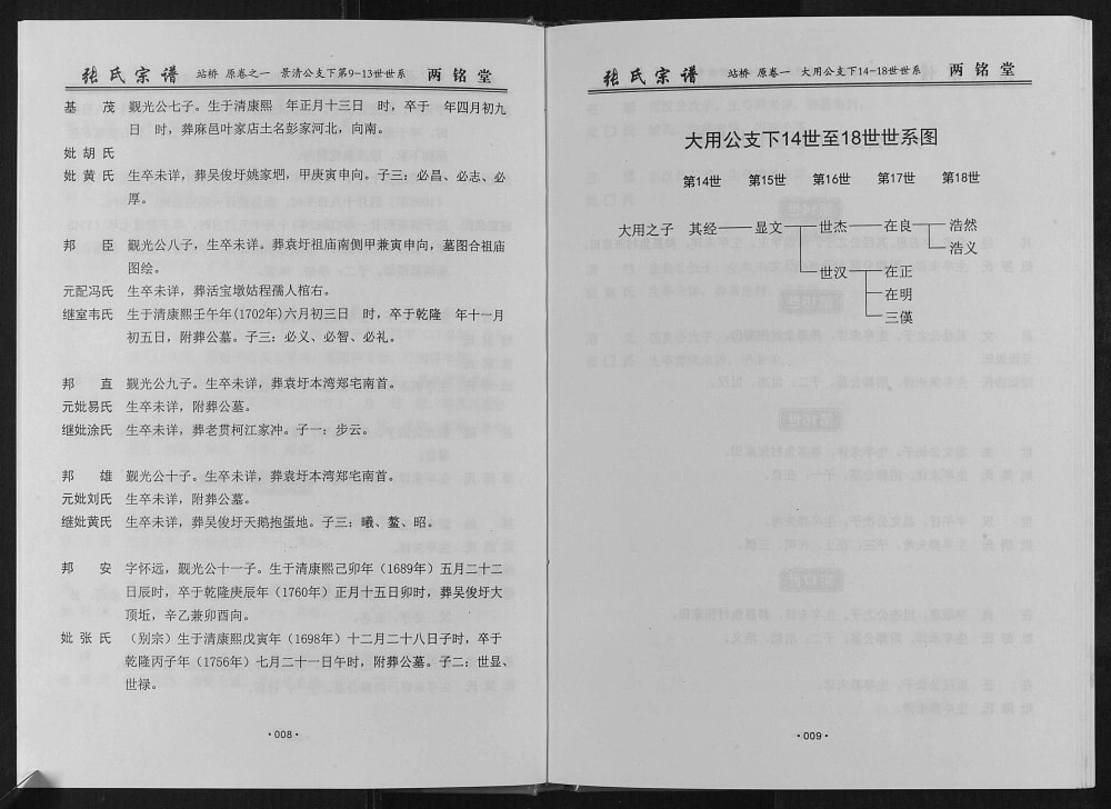 图片[8]-湖北武汉新洲区黄冈张户岭纳庵公张氏宗谱隆四公站桥支系（两铭堂）电子版PDF下载-中华家谱网
