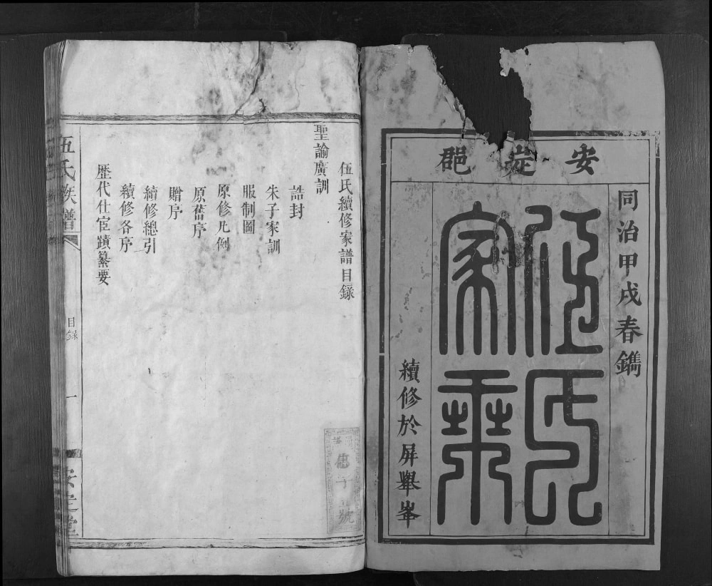 图片[1]-湖南怀化伍氏族谱（安定堂）电子版PDF下载-中华家谱网