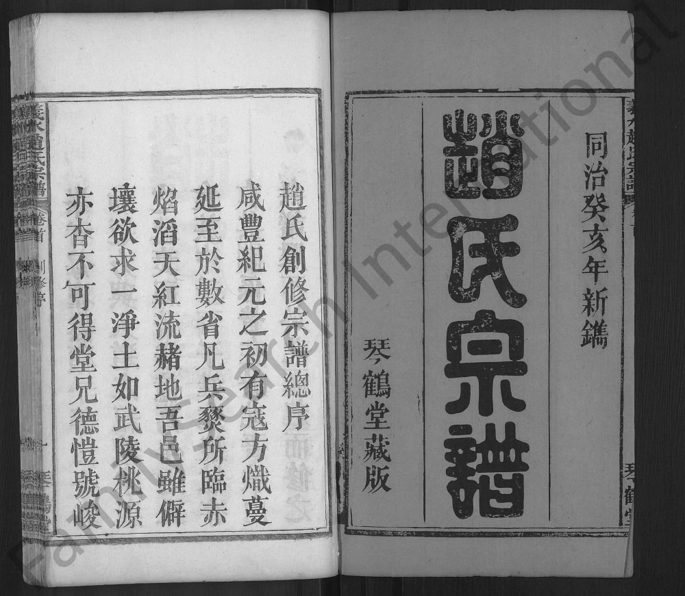 图片[2]-湖北黄冈罗田县义水赵氏宗谱（琴鹤堂）电子版PDF下载-中华家谱网