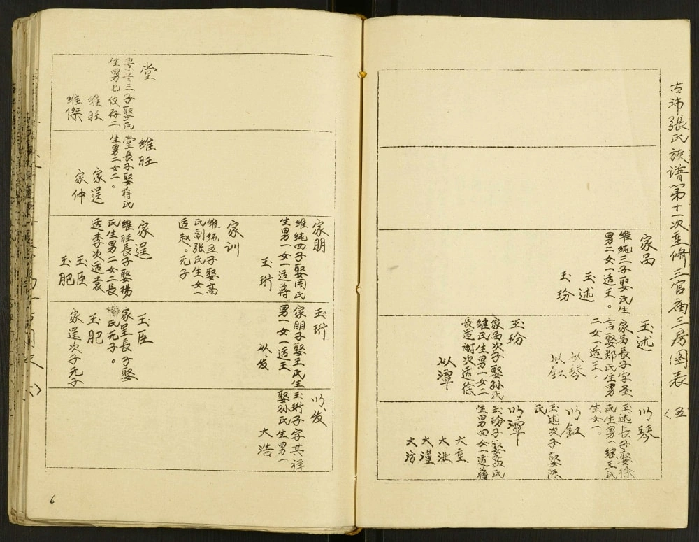 图片[8]-江苏徐州沛县古沛张氏族谱三官庙三房图表（孝友堂）电子版PDF下载-中华家谱网