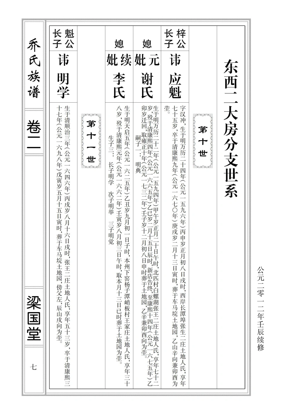 图片[7]-湖北仙桃乔氏族谱（梁国堂）电子版PDF下载-中华家谱网