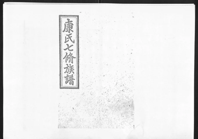 湖南娄底新化县康氏七修族谱电子版PDF下载-中华家谱网