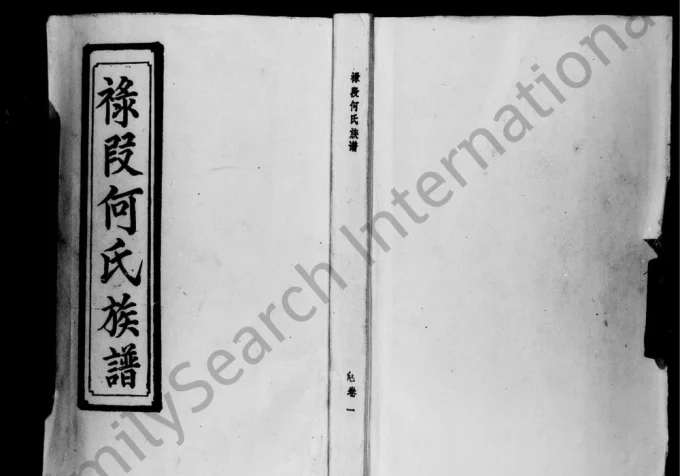 广东茂名电白区禄段何氏族谱电子版PDF下载-中华家谱网