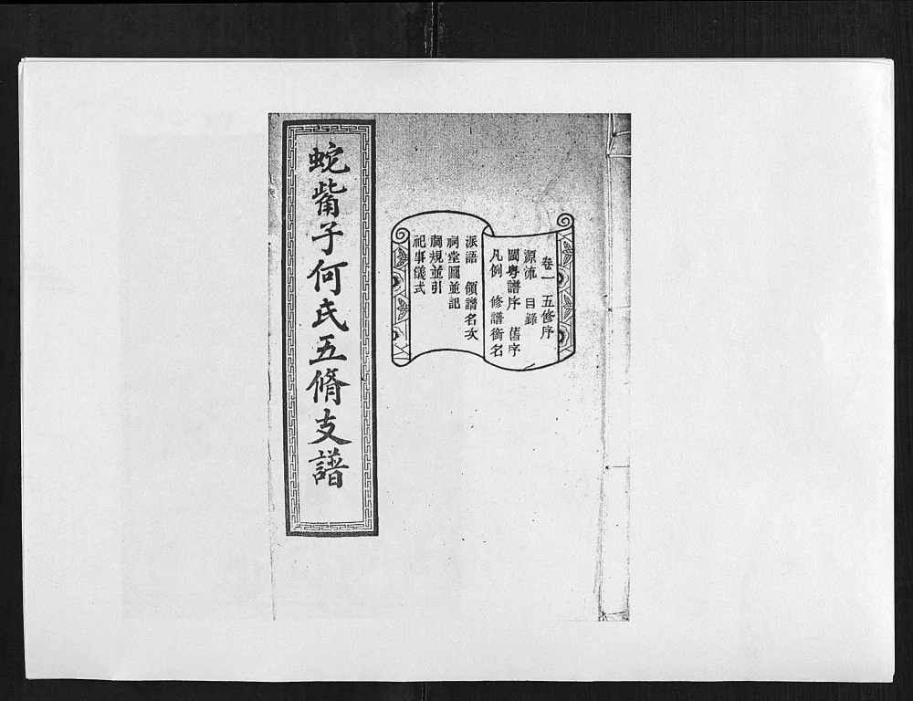 图片[1]-湖南长沙蛇嘴子何氏五修支谱（敦睦堂）电子版PDF下载-中华家谱网