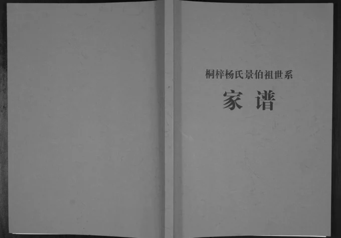 贵州遵义桐梓杨氏景伯祖世系家谱电子版PDF下载-中华家谱网