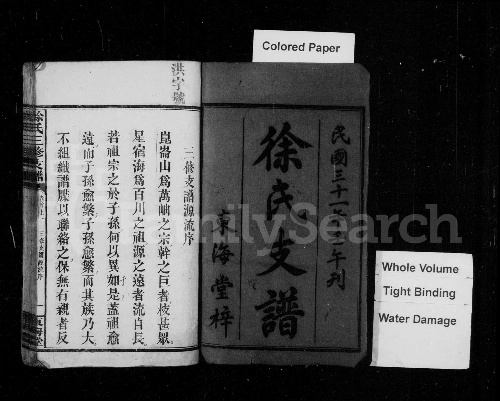 图片[2]-湖南沅江徐氏三修支谱（东海堂）电子版PDF下载-中华家谱网