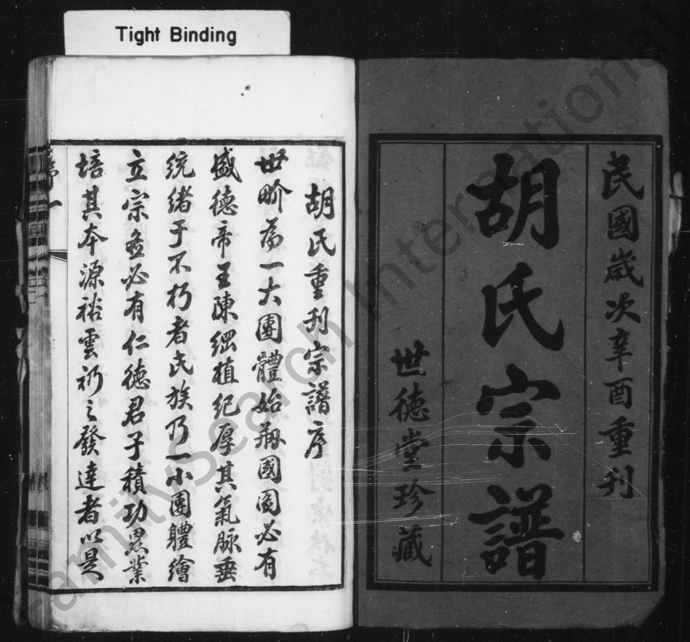 图片[1]-江苏常州东安胡氏宗谱（世德堂）电子版PDF下载-中华家谱网
