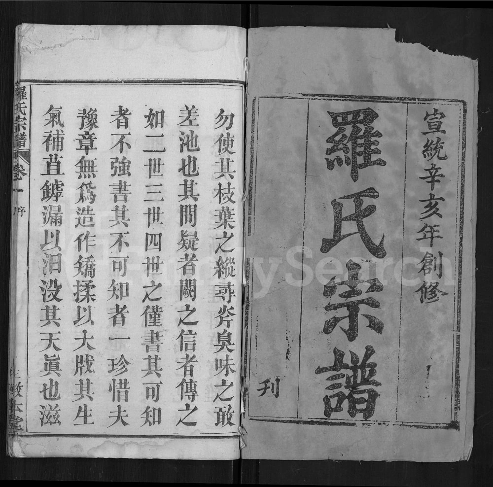 图片[1]-湖北武汉新洲区罗氏宗谱（敦本堂）电子版PDF下载-中华家谱网