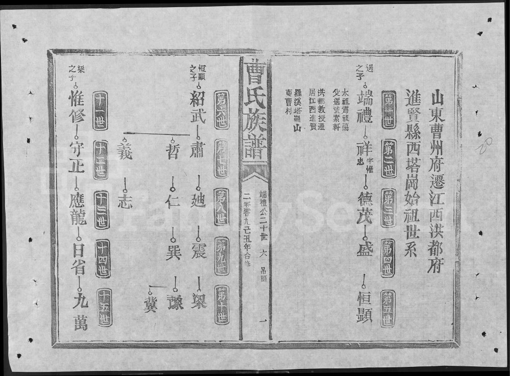 图片[4]-赣鄂湘合修曹氏宗谱（振礼堂）电子版PDF下载-中华家谱网