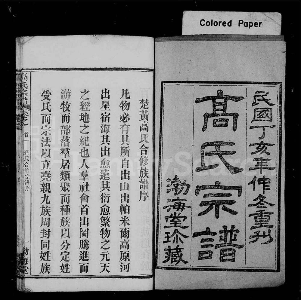 图片[2]-湖北黄冈高氏宗谱（渤海堂）电子版PDF下载-中华家谱网