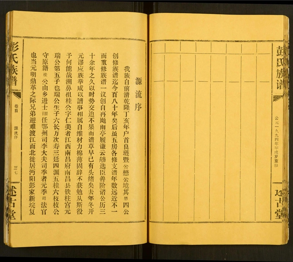 图片[2]-湖北监利彭氏族谱（述古堂）电子版PDF下载-中华家谱网