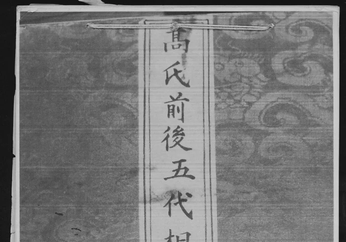甘肃白银景泰县高氏前后五代相传世系总谱电子版PDF下载-中华家谱网
