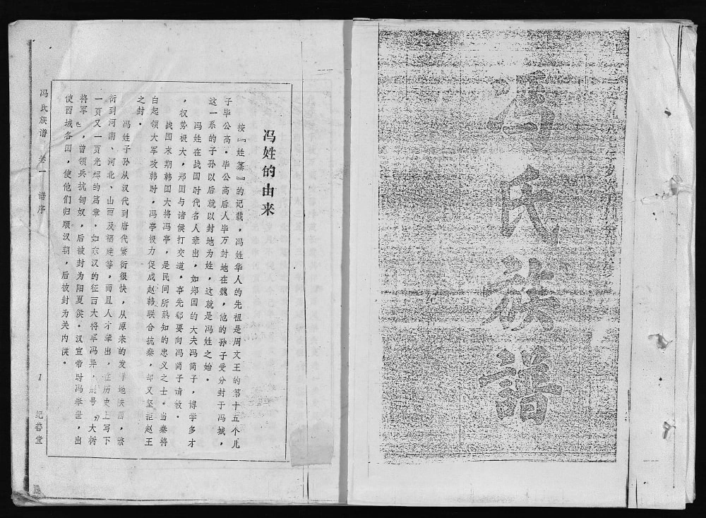 图片[1]-海南万宁冯氏族谱（纪善堂）电子版PDF下载-中华家谱网
