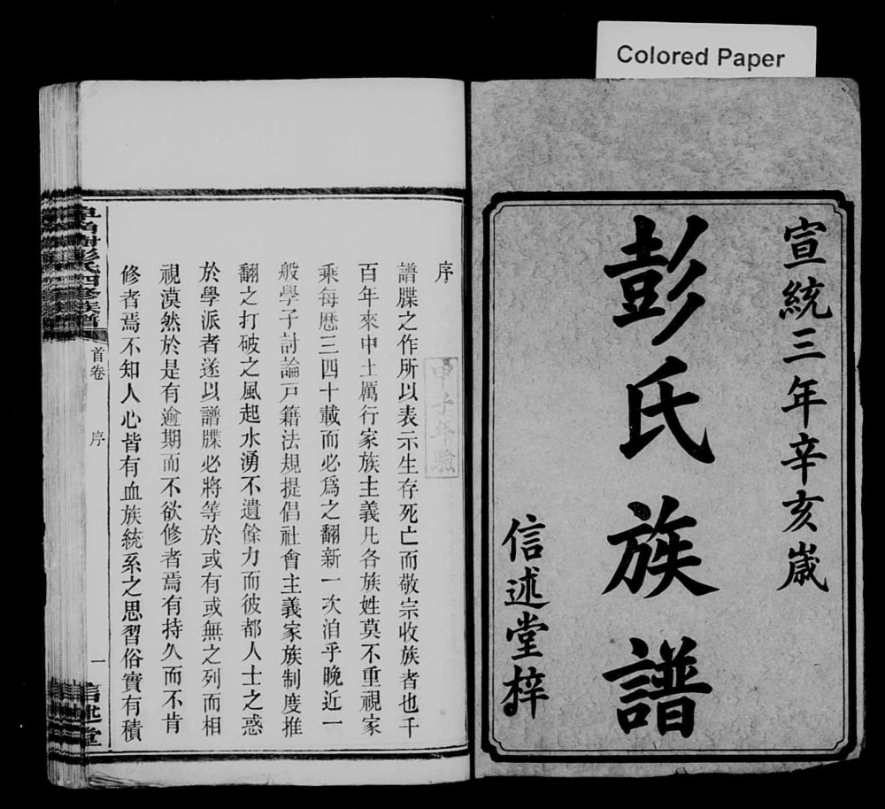 图片[2]-湖南长沙善邑皂角树彭氏四修族谱（信述堂）电子版PDF下载-中华家谱网