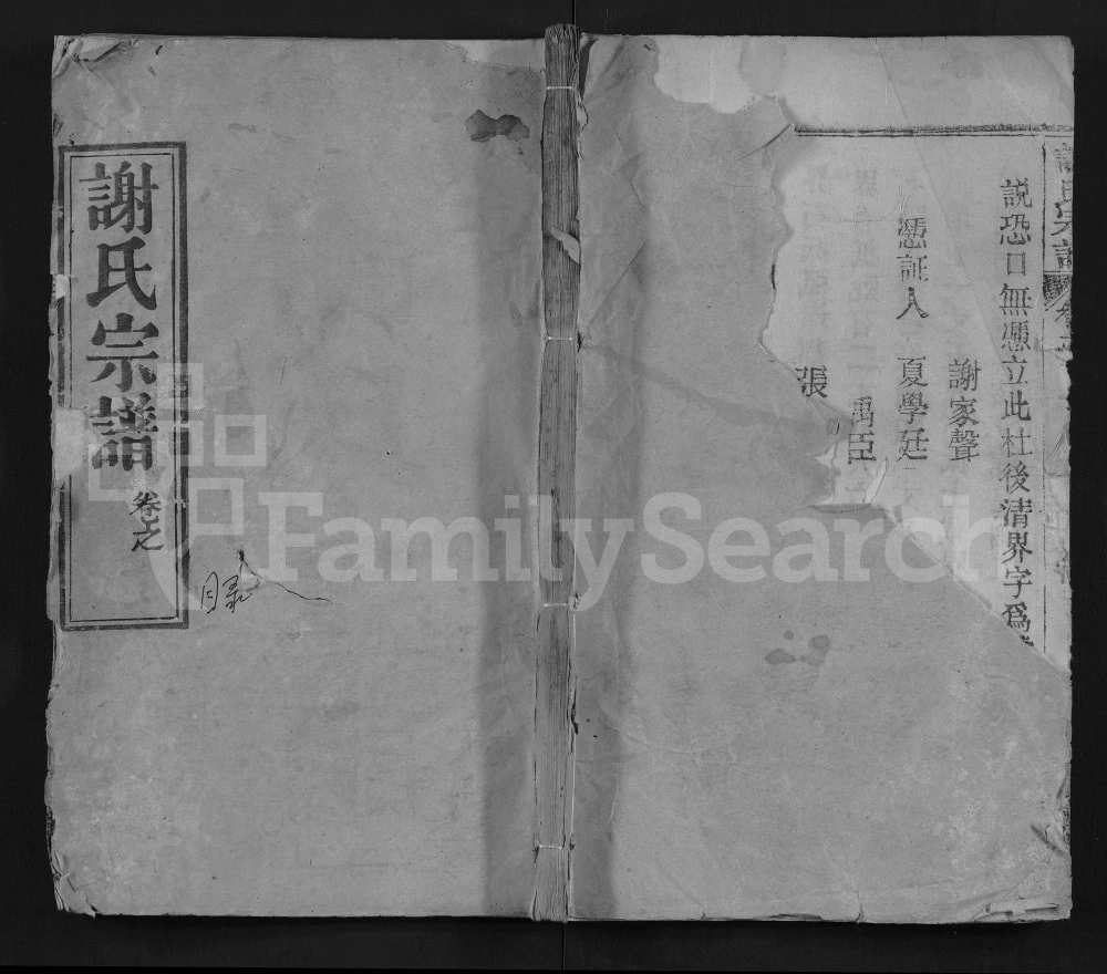 图片[1]-湖北麻城谢氏宗谱（宝树堂）电子版PDF下载-中华家谱网