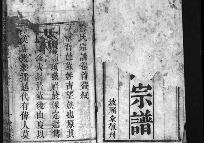 湖北黄冈苏氏宗谱(坡頥堂)电子版PDF下载-中华家谱网