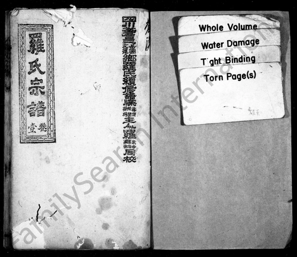 图片[1]-四川广元苍溪县罗氏宗谱电子版PDF下载-中华家谱网