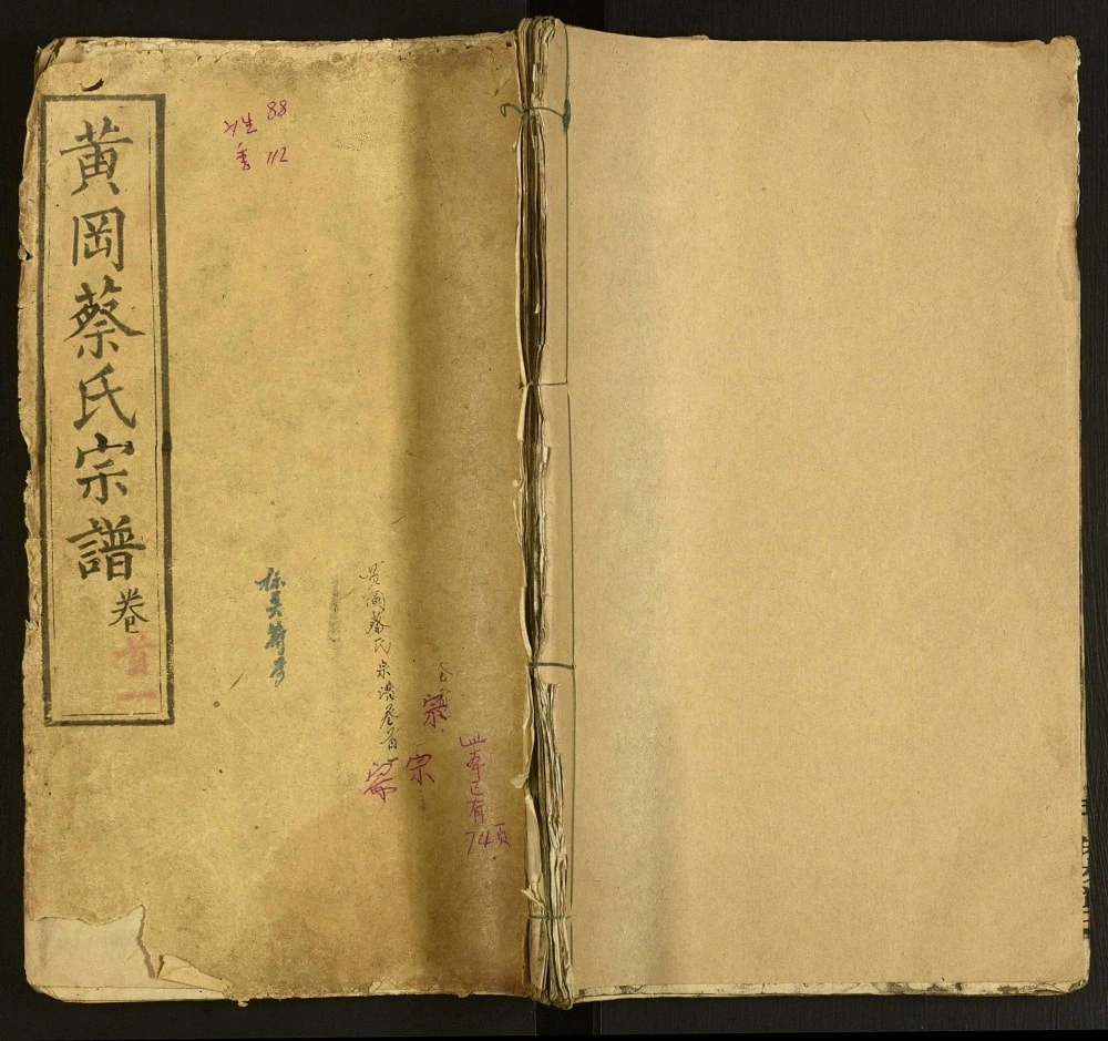 图片[1]-湖北武汉蔡氏宗谱（朱友堂）电子版PDF下载-中华家谱网