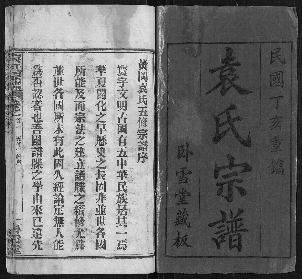 图片[2]-湖北武汉新洲区袁氏宗谱（卧雪堂）电子版PDF下载-中华家谱网