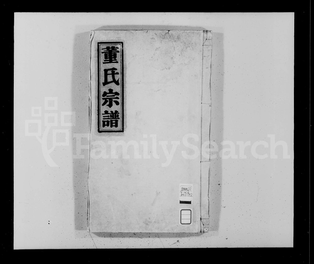 图片[1]-浙江温州丽水董氏宗谱电子版PDF下载-中华家谱网
