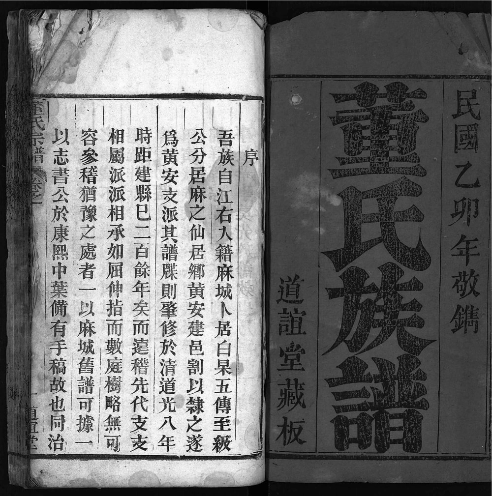 图片[1]-湖北黄冈红安县董氏族谱（道谊堂）电子版PDF下载-中华家谱网