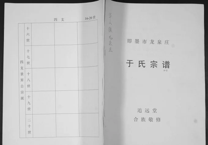 山东青岛即墨龙泉庄于氏宗谱（追远堂）电子版PDF下载-中华家谱网