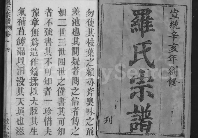 湖北武汉新洲区罗氏宗谱(敦本堂)电子版PDF下载-中华家谱网