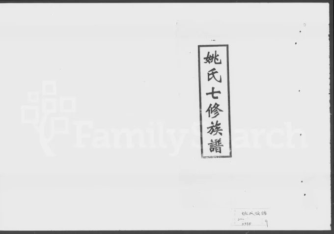 湖南娄底双峰县姚氏七修族谱(让德堂)电子版PDF下载-中华家谱网