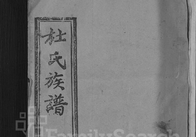 湖北黄冈杜氏族谱-中华家谱网