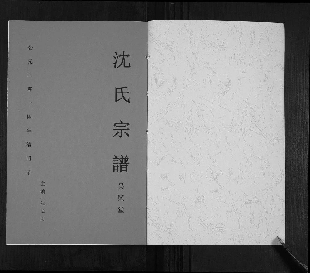 图片[1]-安徽蚌埠怀远双沟沈家庄沈氏宗谱（吴兴堂）电子版PDF下载-中华家谱网