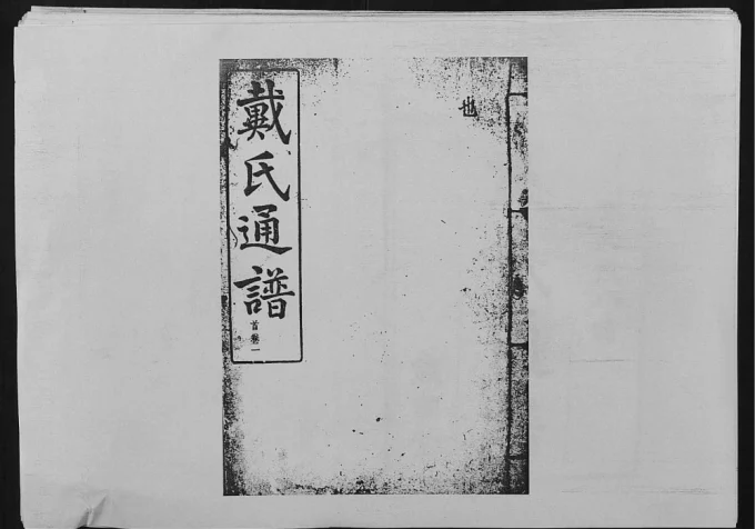 湖南戴氏通谱(谯国堂)电子版PDF下载-中华家谱网