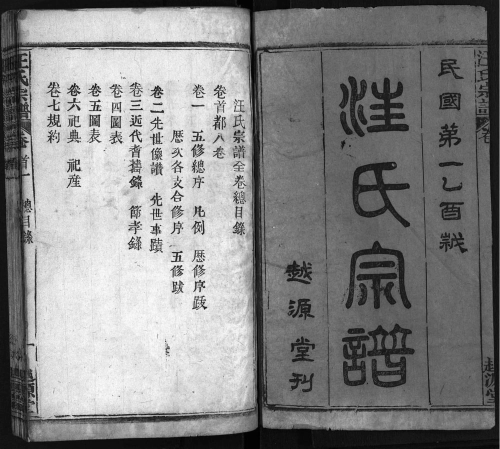 图片[2]-湖北麻城安徽六安汪氏宗谱（越源堂）电子版PDF下载-中华家谱网
