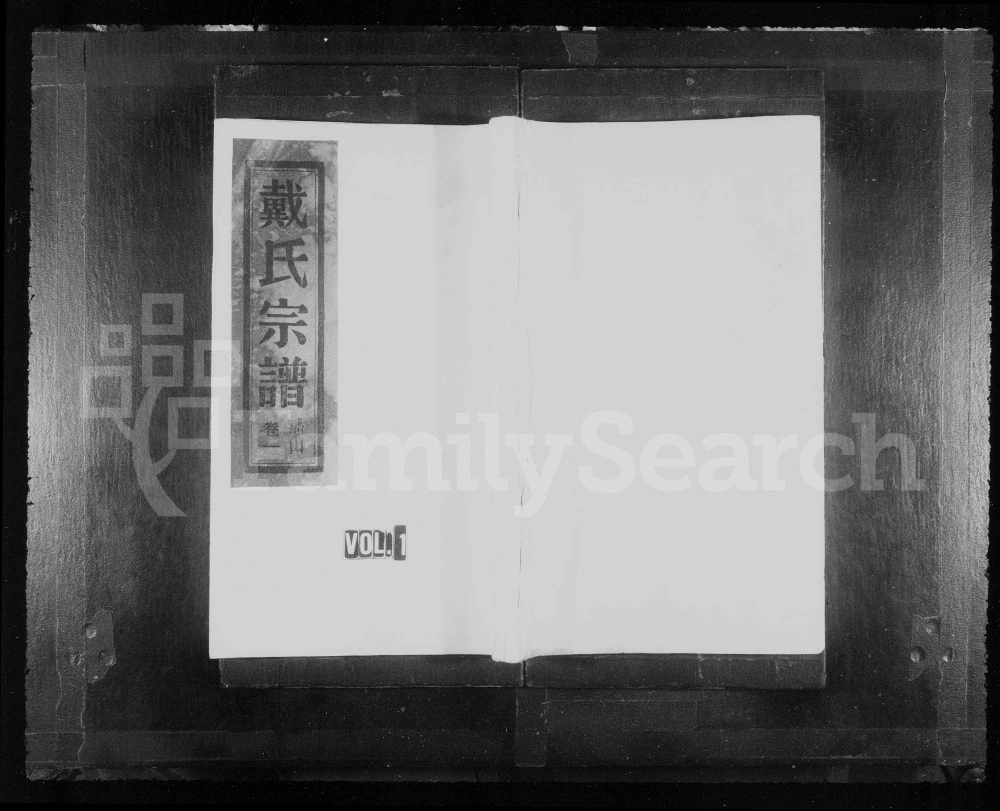 图片[1]-浙江温州平阳县戴氏宗谱电子版PDF下载-中华家谱网