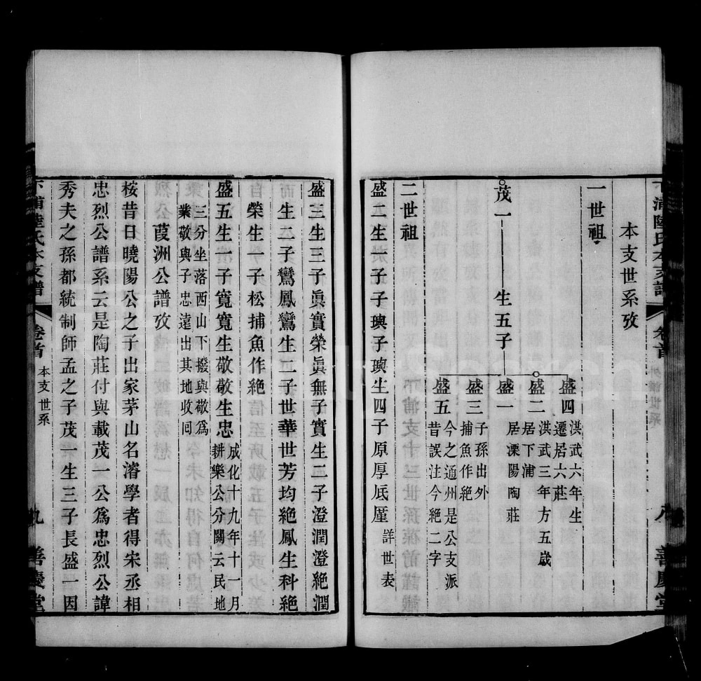 图片[3]-江苏常州武进下浦陆氏本支谱附艺文志（善庆堂）电子版PDF下载-中华家谱网