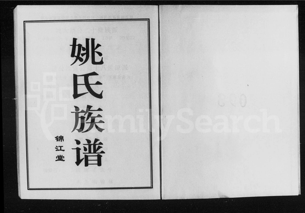 图片[1]-湖南常德桃源县姚氏族谱（锦江堂）电子版PDF下载-中华家谱网