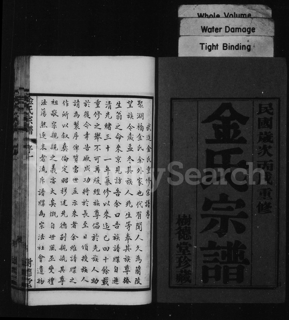 图片[2]-江苏常州毘陵聚湖里金氏宗谱（树德堂）电子版PDF下载-中华家谱网