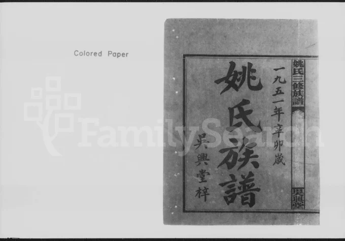湖南益阳安化县姚氏三修族谱(吴兴堂)电子版PDF下载-中华家谱网