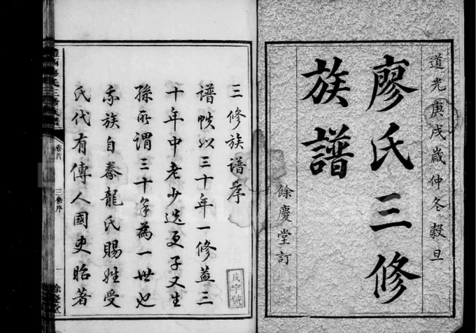 湖南醴陵醴西廖氏三修族谱(余庆堂)电子版PDF下载-中华家谱网