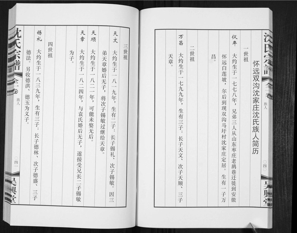 图片[4]-安徽蚌埠怀远双沟沈家庄沈氏宗谱（吴兴堂）电子版PDF下载-中华家谱网